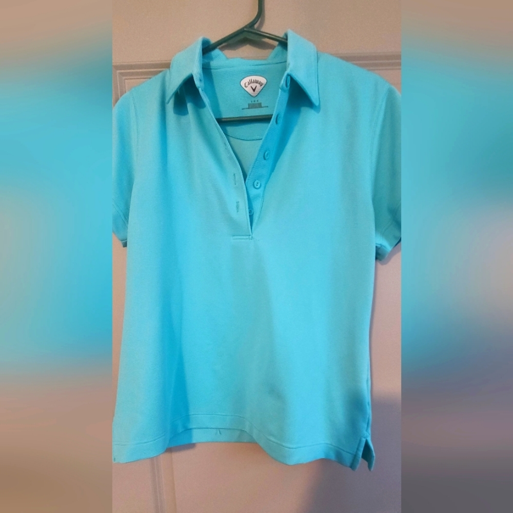Callaway Womens Size Large Collared Athletic/Golf Shirt